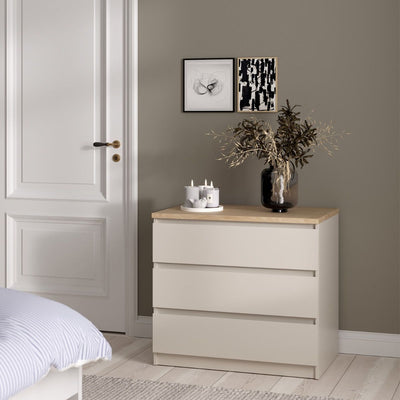 Naia Chest of 3 drawers in Cashmere Jackson Hickory – FTG, view 2