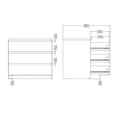 Naia Chest of 3 drawers in Cashmere Jackson Hickory – FTG, view 10