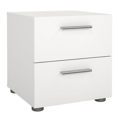 Pepe Bedside 2 Drawers in White – FTG