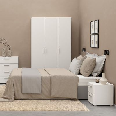 Pepe Bedside 2 Drawers in White – FTG, view 5