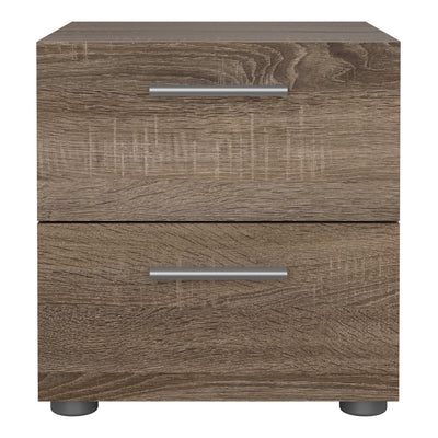 Pepe Bedside 2 Drawers in Truffle Oak – FTG, view 2
