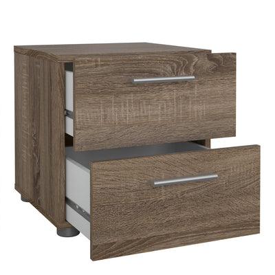 Pepe Bedside 2 Drawers in Truffle Oak – FTG, view 4