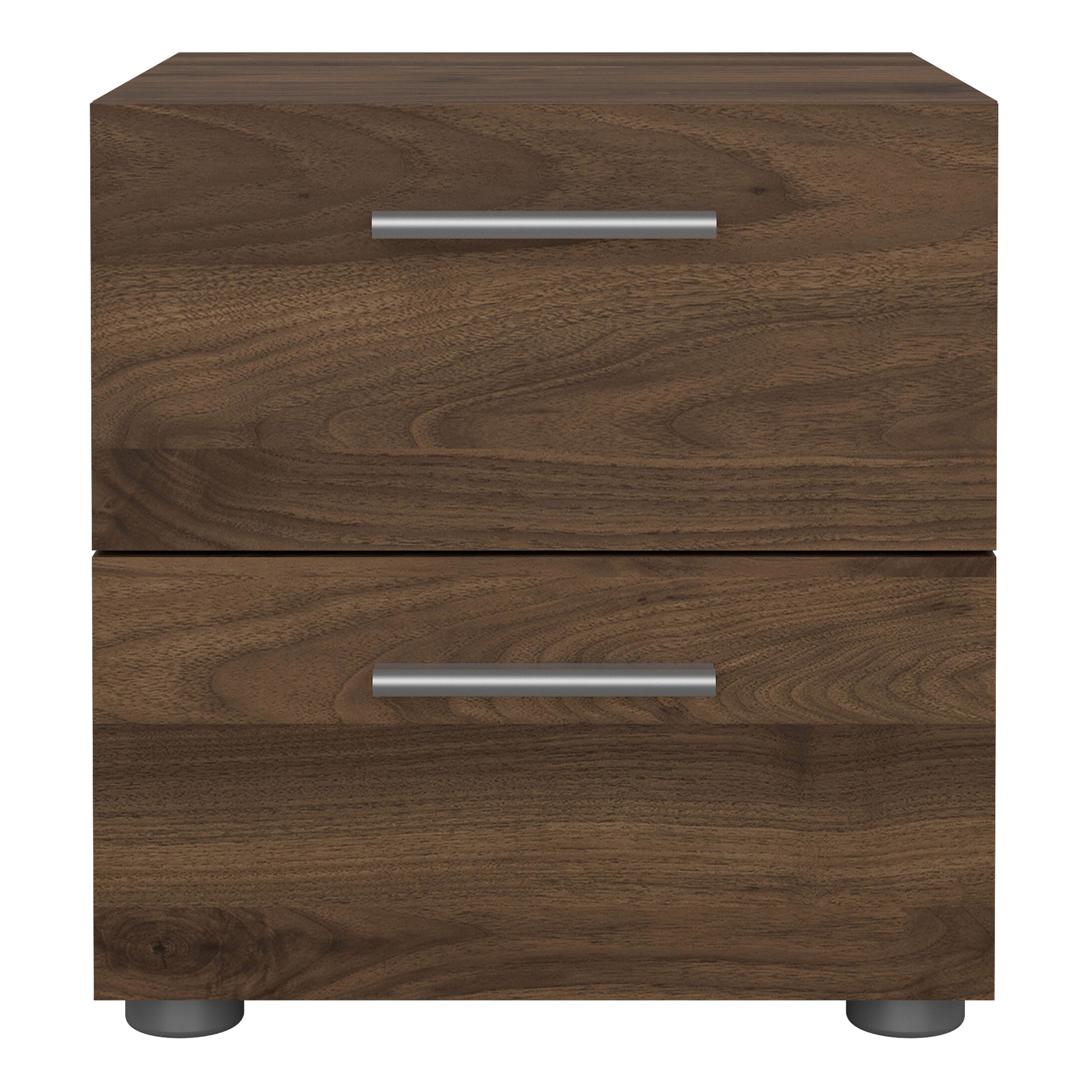Pepe Bedside 2 Drawers in Walnut – FTG, view 2