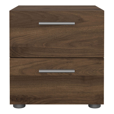 Pepe Bedside 2 Drawers in Walnut – FTG, view 2