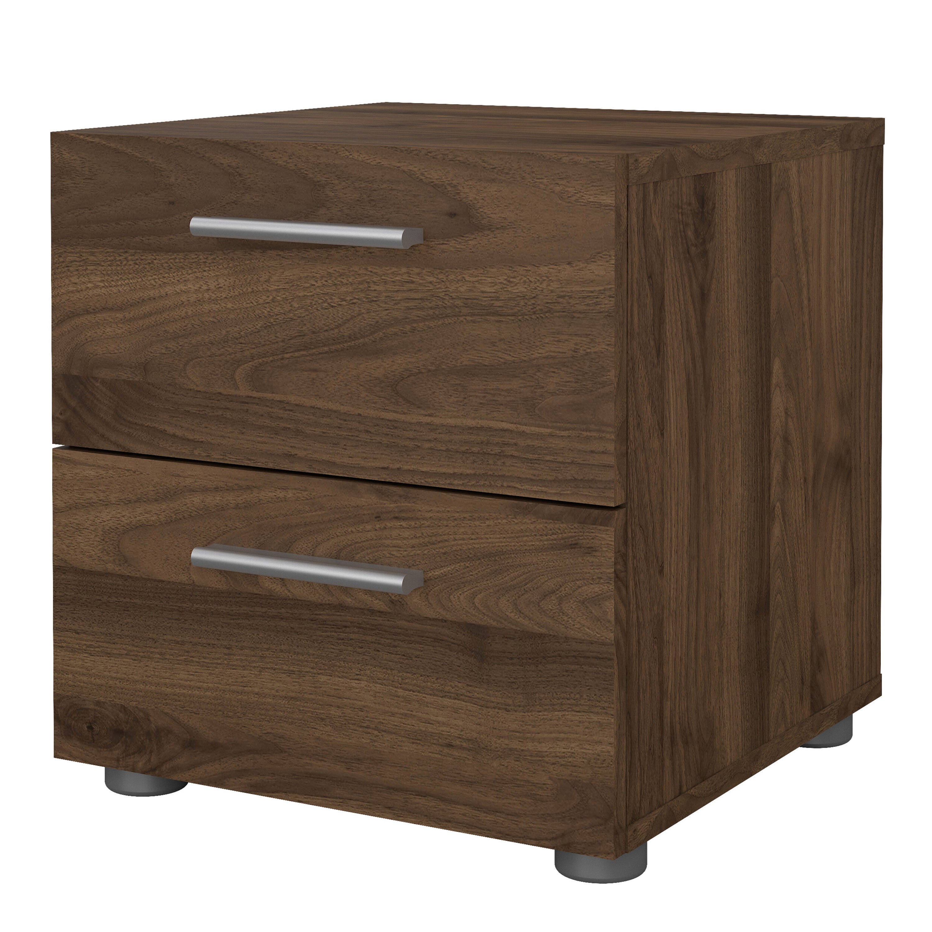 Pepe Bedside 2 Drawers in Walnut – FTG, view 3