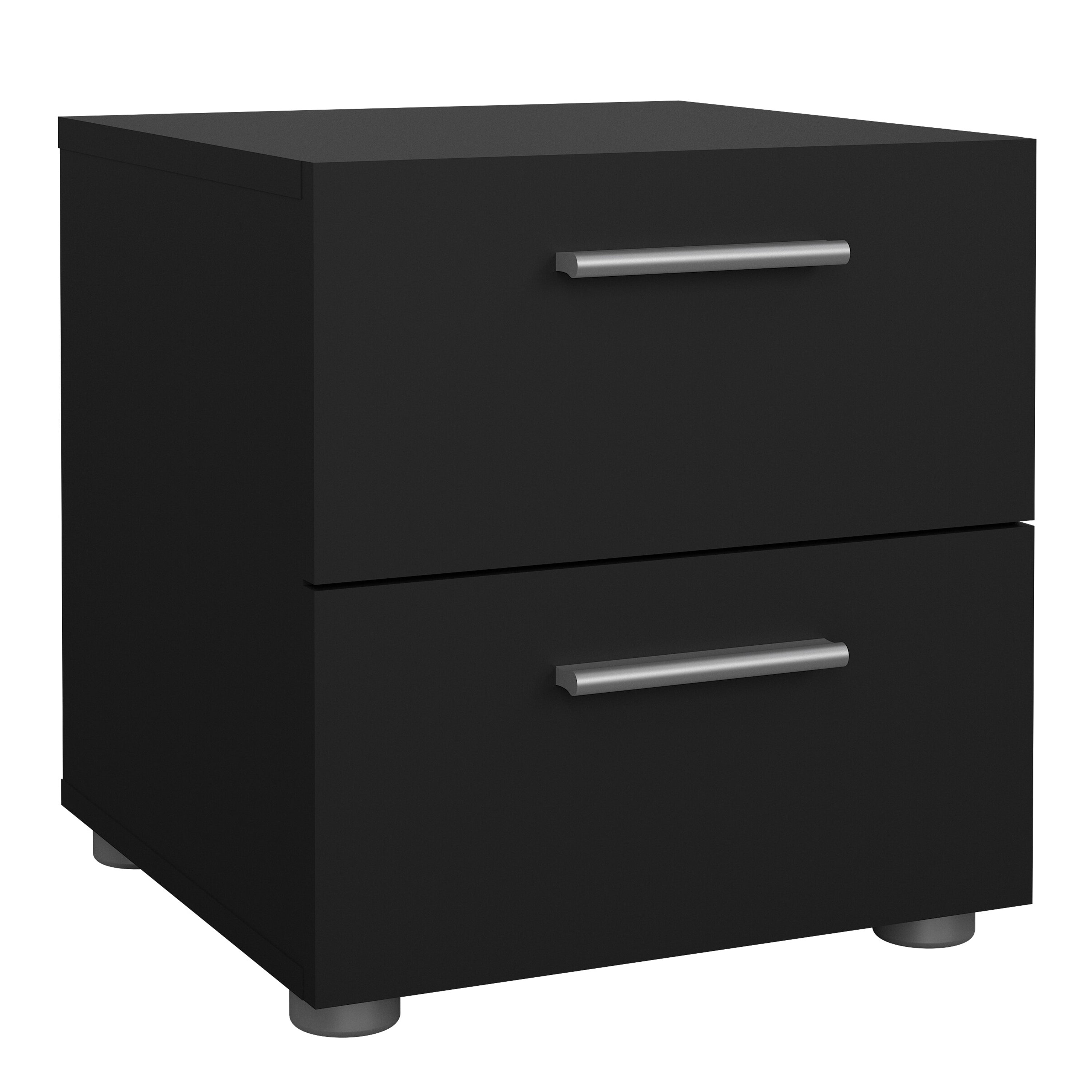 Pepe Bedside 2 Drawers in Black – FTG