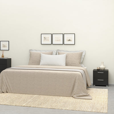 Pepe Bedside 2 Drawers in Black – FTG, view 5