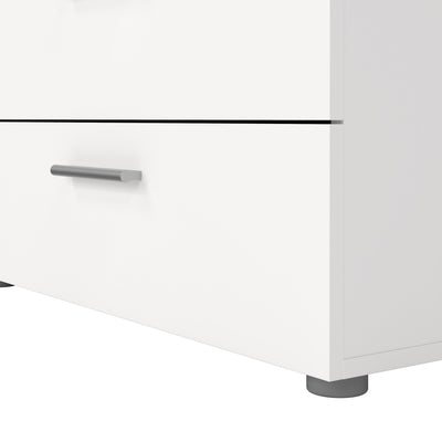 Pepe Wide Chest of 8 Drawers (4+4) in White – FTG, view 10