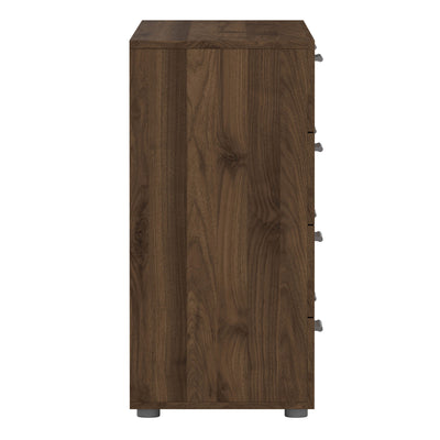 Pepe Wide Chest of 8 Drawers (4+4) in Walnut – FTG, view 4