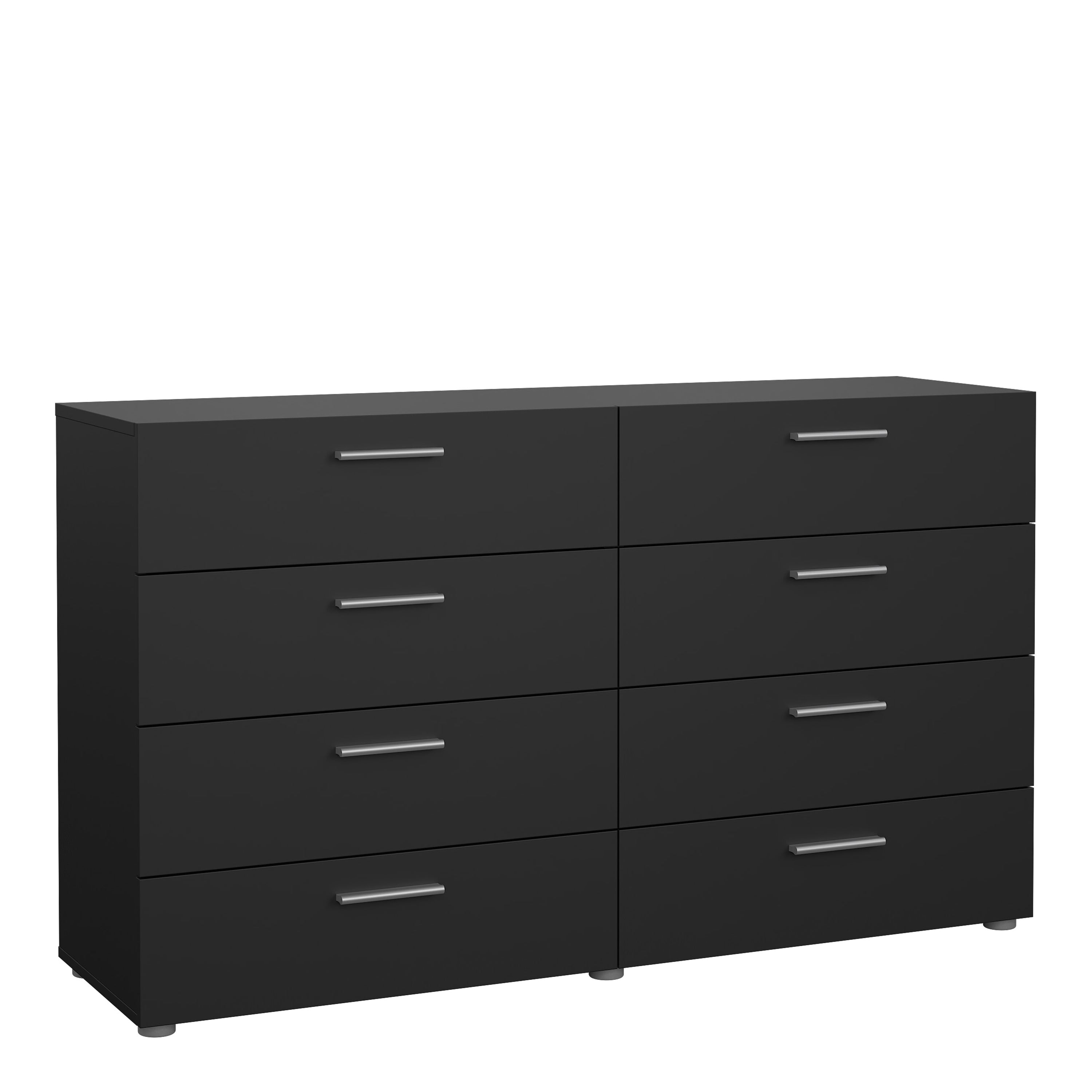 Pepe Wide Chest of 8 Drawers in Black – FTG