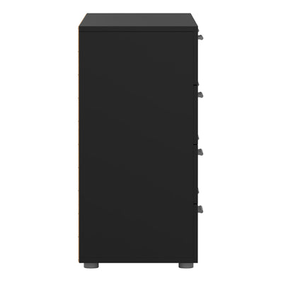 Pepe Wide Chest of 8 Drawers in Black – FTG, view 4