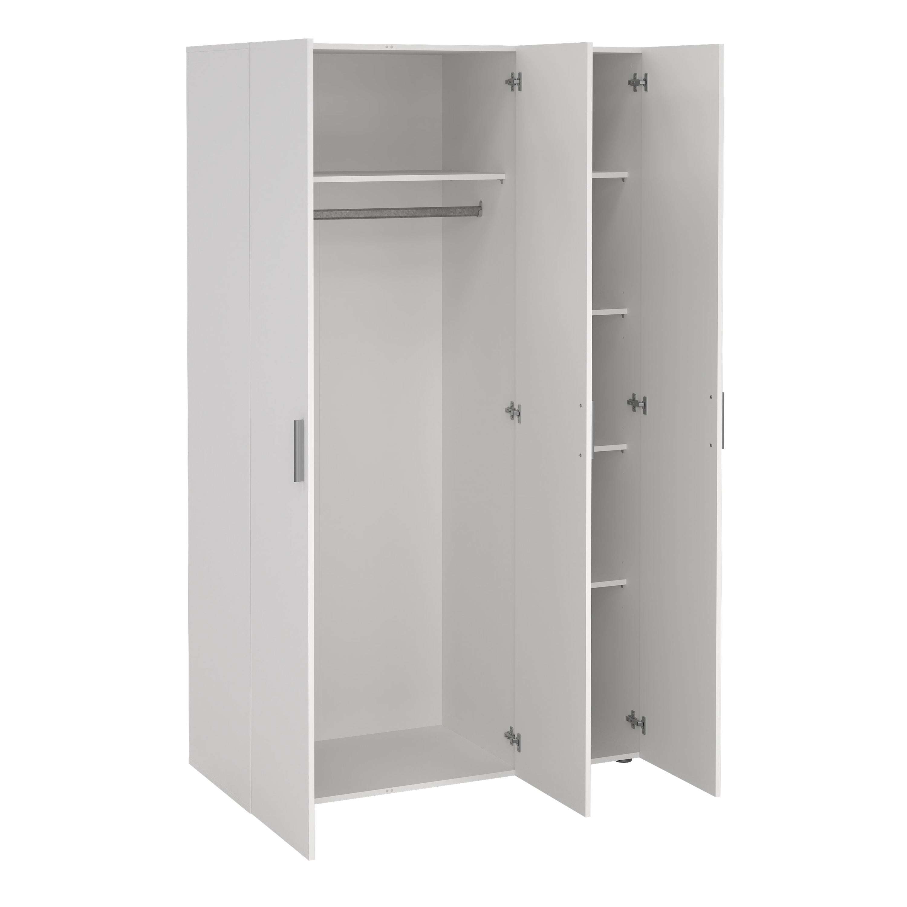 Pepe Wardrobe with 3 Doors in White – FTG, view 4