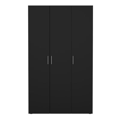 Pepe Wardrobe with 3 Doors in Black – FTG, view 2