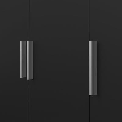 Pepe Wardrobe with 3 Doors in Black – FTG, view 9