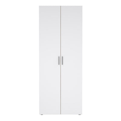 Pepe Wardrobe with 2 Doors in Oak with White High Gloss – FTG, view 2