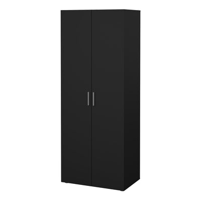Pepe Wardrobe with 2 Doors in Black – FTG, view 3