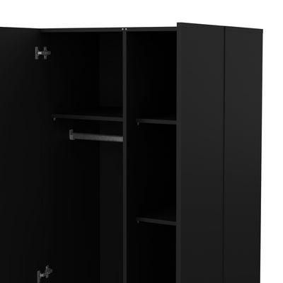 Pepe Wardrobe with 2 Doors in Black – FTG, view 9