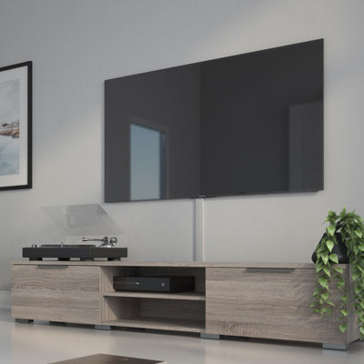 Match TV Unit 2 Drawers 2 Shelf in Truffle Oak – FTG, view 6