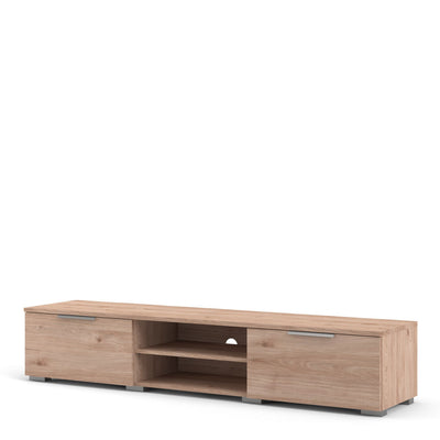 Match TV Unit 2 Drawers 2 Shelf in Jackson Hickory Oak – FTG, view 3