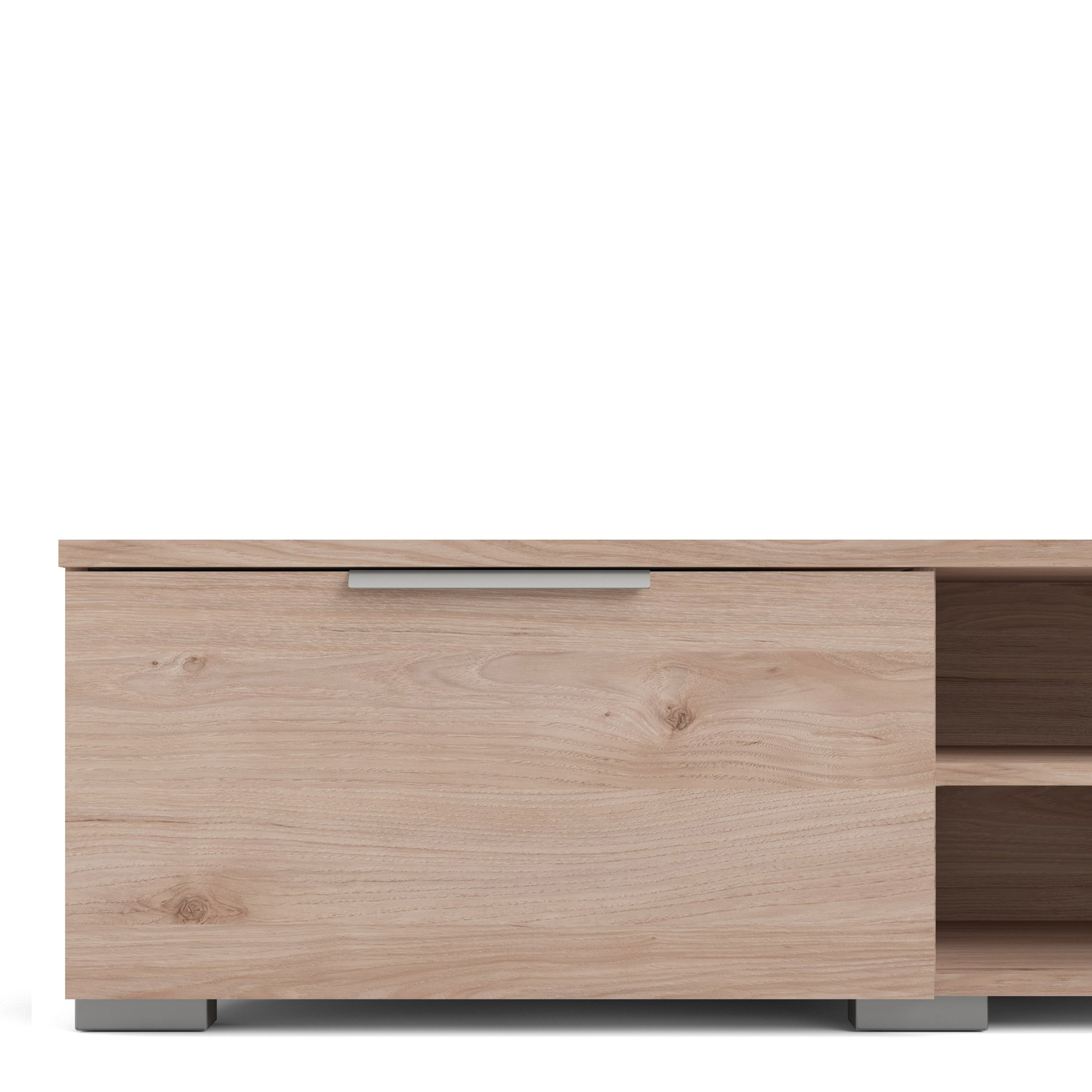 Match TV Unit 2 Drawers 2 Shelf in Jackson Hickory Oak – FTG, view 7