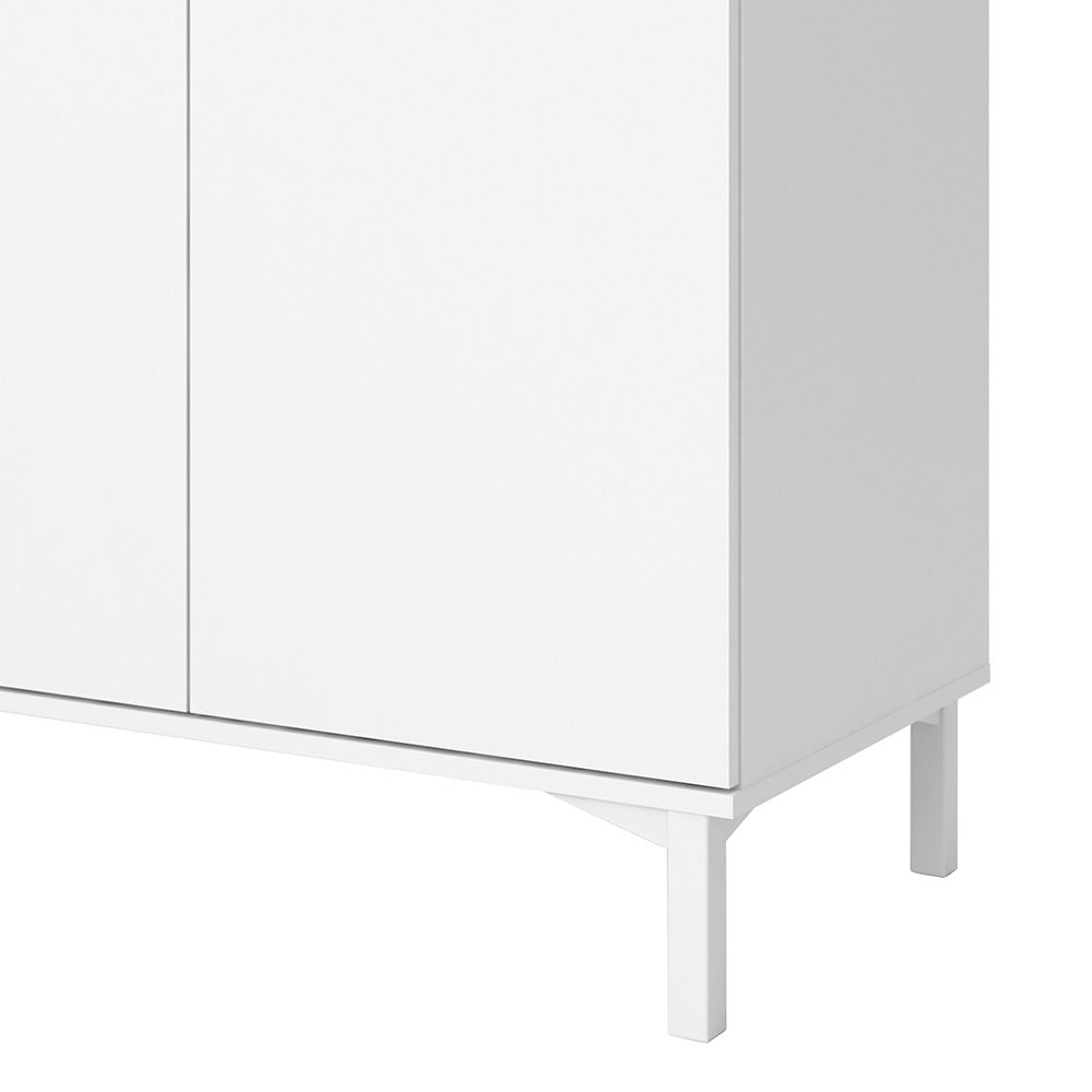 Roomers Sideboard 3 Drawers 3 Doors in White and Oak – FTG, view 8