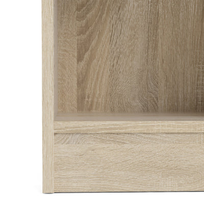 Basic Low Narrow Bookcase (2 Shelves) in Oak – FTG, view 8
