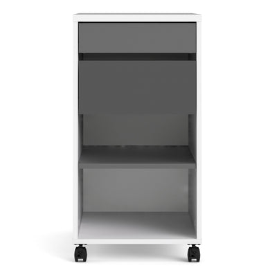 Function Plus Mobile File Cabinet 2 Drawers 1 Shelf – FTG, view 2