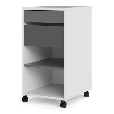 Function Plus Mobile File Cabinet 2 Drawers 1 Shelf – FTG, view 3