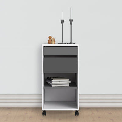 Function Plus Mobile File Cabinet 2 Drawers 1 Shelf – FTG, view 8
