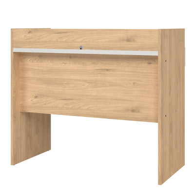 Function Plus Desk 2 Drawers In Jackson Hickory and White – FTG, view 4