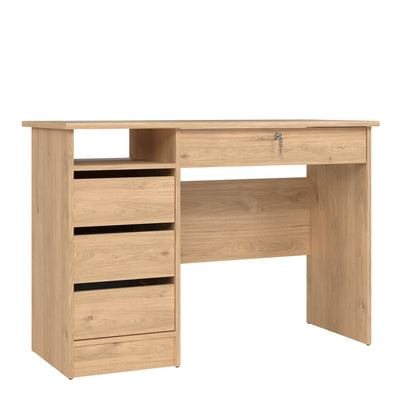 Function Plus 4 Drawer Desk Handleless Drawer in Jackson Hickory Oak – FTG