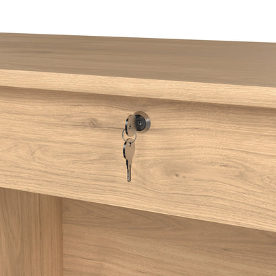 Function Plus 4 Drawer Desk Handleless Drawer in Jackson Hickory Oak – FTG, view 8