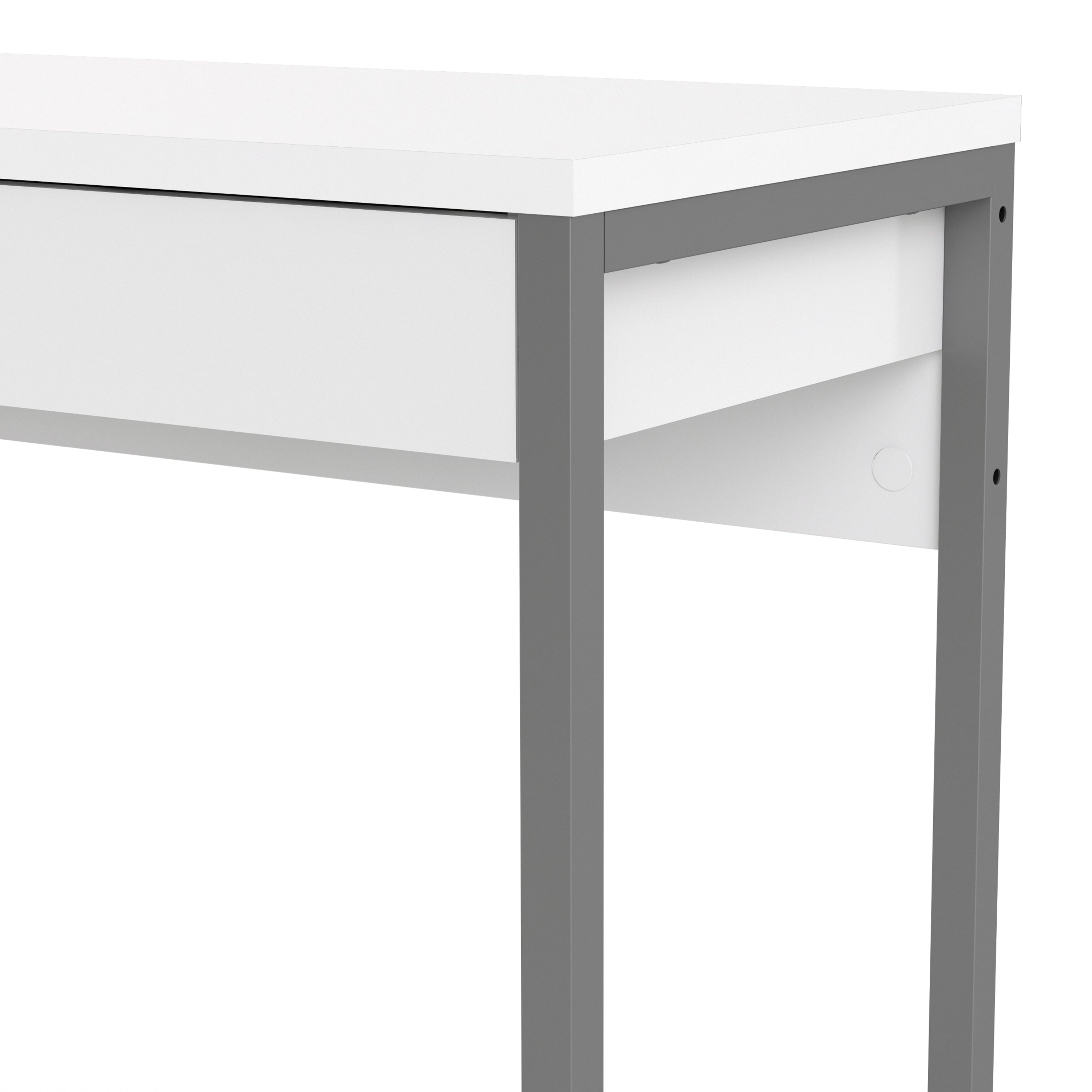 Function Plus Desk 2 Drawers in White High Gloss – FTG, view 8
