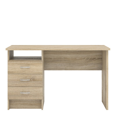 Function Plus Desk 3 Drawers in Oak – FTG, view 2
