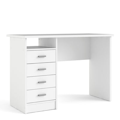 Function Plus 4 Drawer Desk in White – FTG