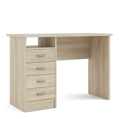 Function Plus 4 Drawer Desk in Oak – FTG