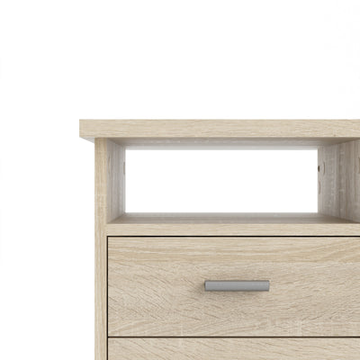 Function Plus 4 Drawer Desk in Oak – FTG, view 6