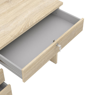 Function Plus Desk 5 Drawers in Oak – FTG, view 10
