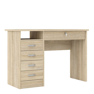 Function Plus Desk 5 Drawers in Oak – FTG