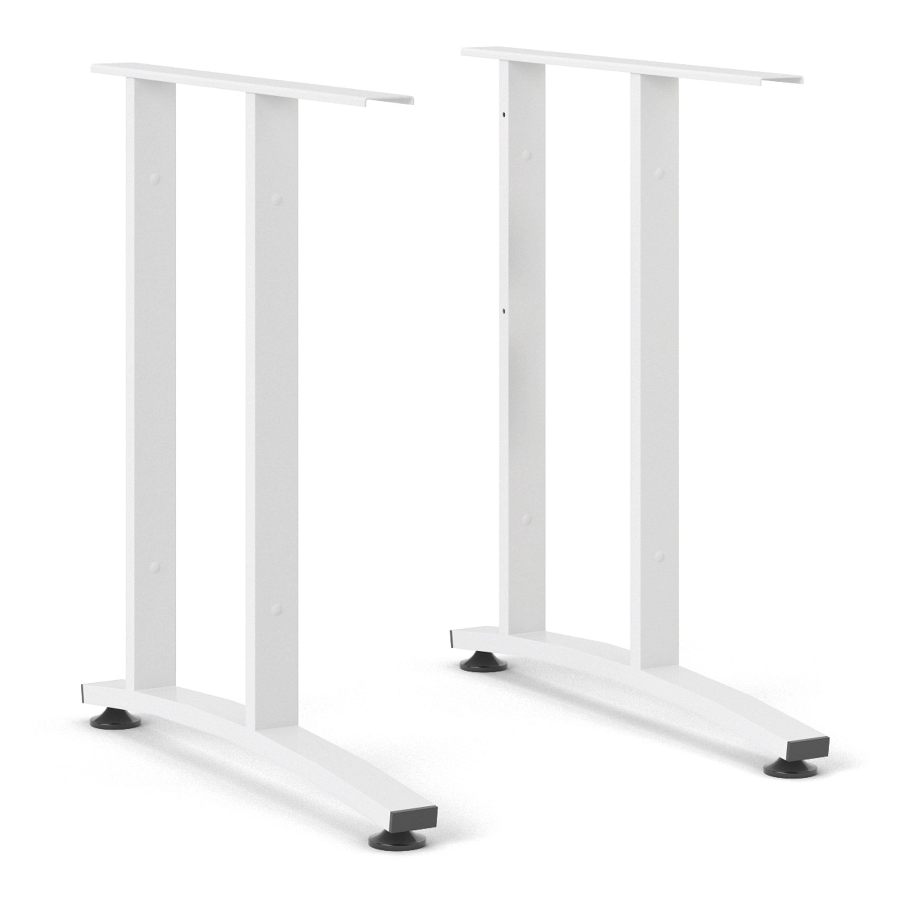 Prima Desk 150cm in White with White Legs – FTG, view 4