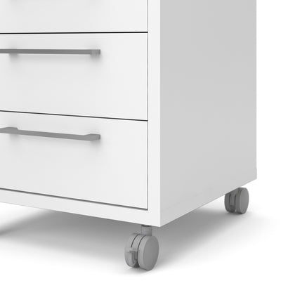 Prima Mobile Cabinet in White – FTG, view 13