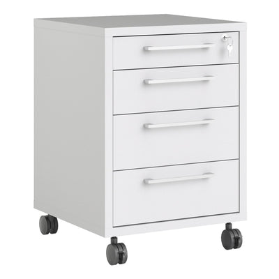 Prima Mobile Cabinet in White – FTG