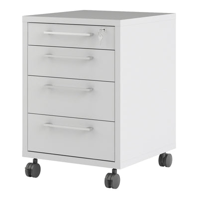 Prima Mobile Cabinet in White – FTG, view 3