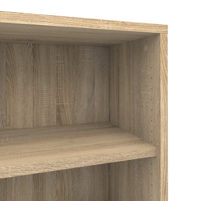 Prima Bookcase 3 Shelves with 2 Drawers 2 Doors in Oak – FTG, view 7