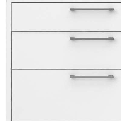 Prima Bookcase 2 Shelves with 2 Drawers 2 File Drawers in White – FTG, view 8