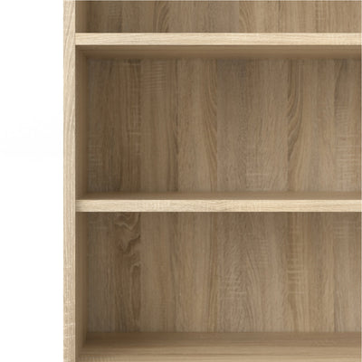 Prima Bookcase 4 Shelves with 2 Doors in Oak – FTG, view 8