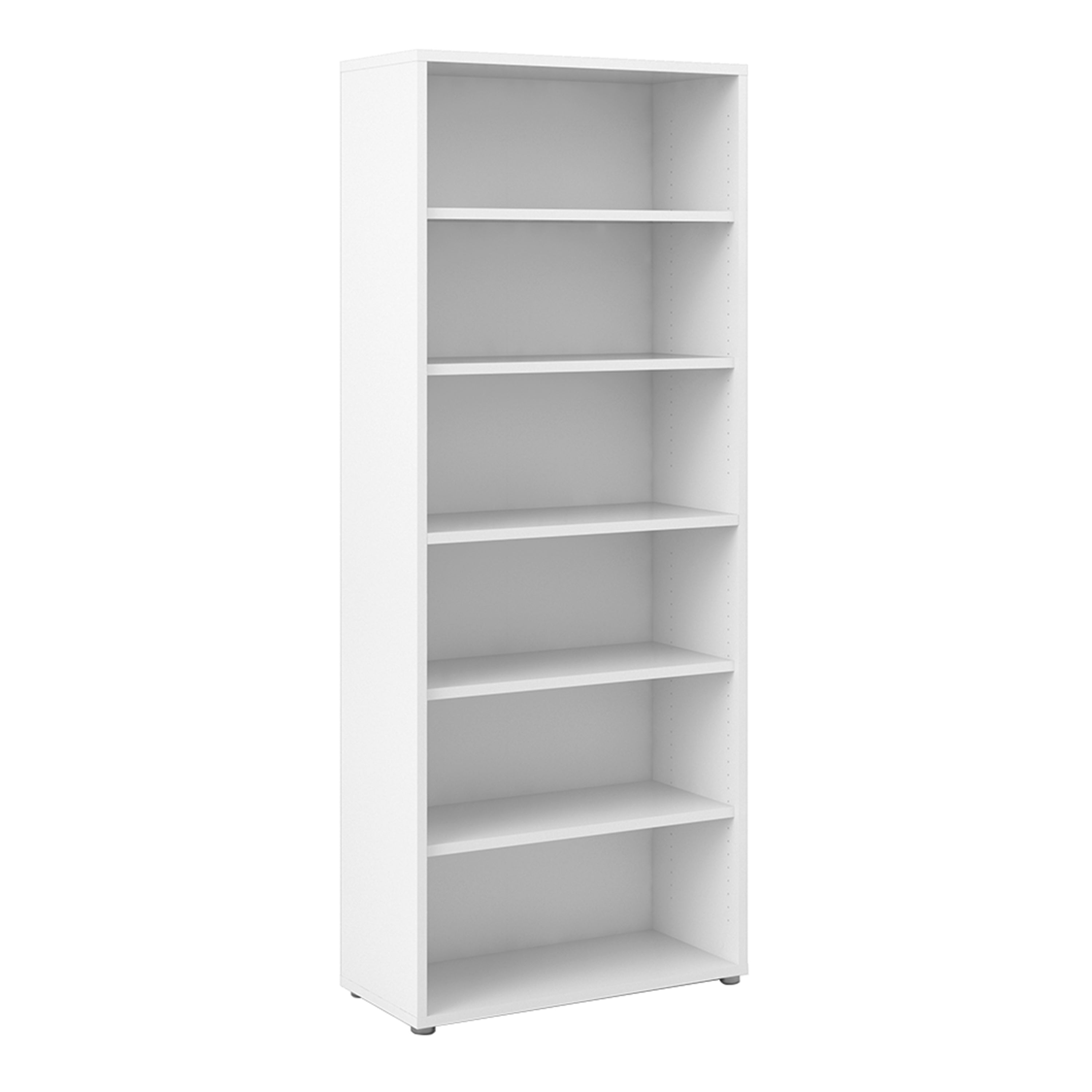 Prima Bookcase 5 Shelves in White – FTG