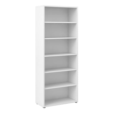 Prima Bookcase 5 Shelves in White – FTG