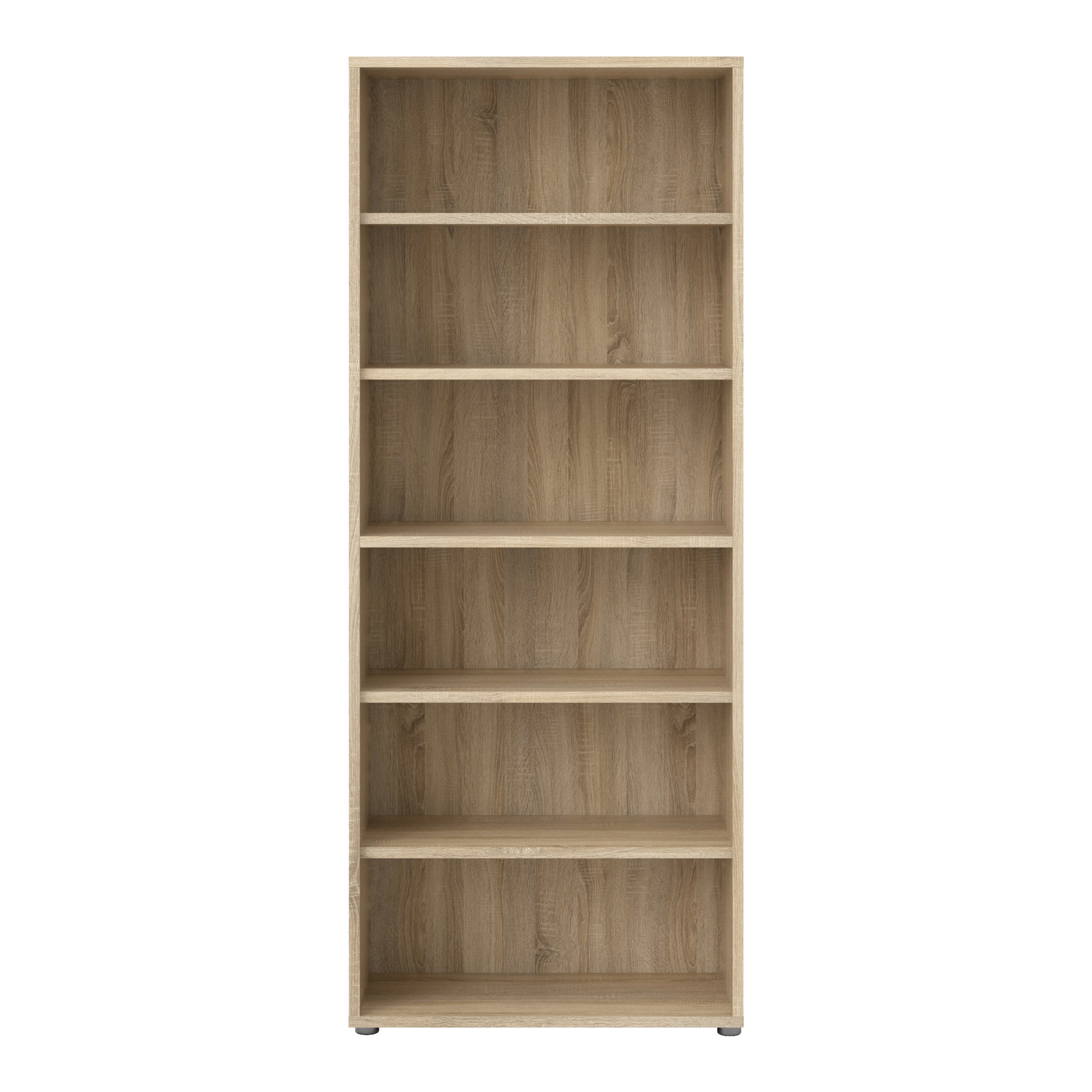 Prima Bookcase 5 Shelves in Oak – FTG, view 2