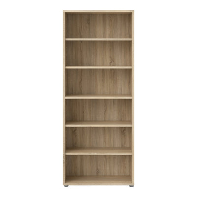 Prima Bookcase 5 Shelves in Oak – FTG, view 2